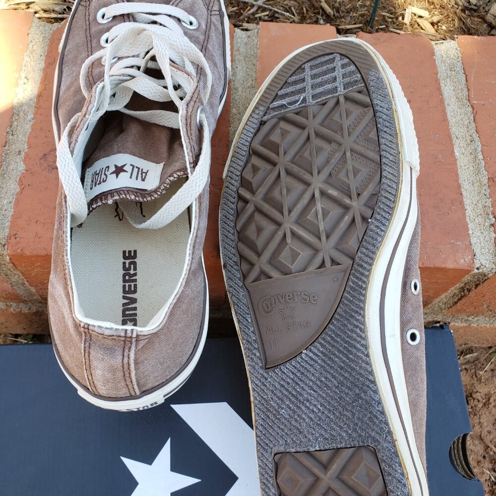 EUC CTAS Converse 104375F low brown allover canvas (11M - 13W) KICKS - Picture 4 of 7